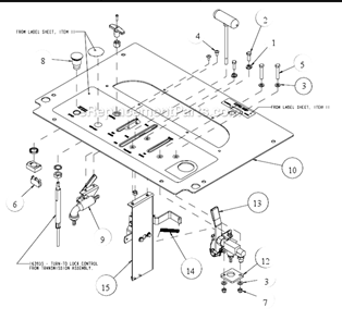 Page P Diagram and Parts List for MK-6020KB  MK Diamond Concrete Saw